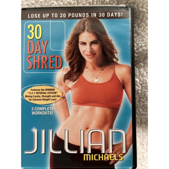 Other - 30 Day Shred (DVD, 2007) Jillian Michaels‎ 3 Workouts 20 Pounds In 30 Days